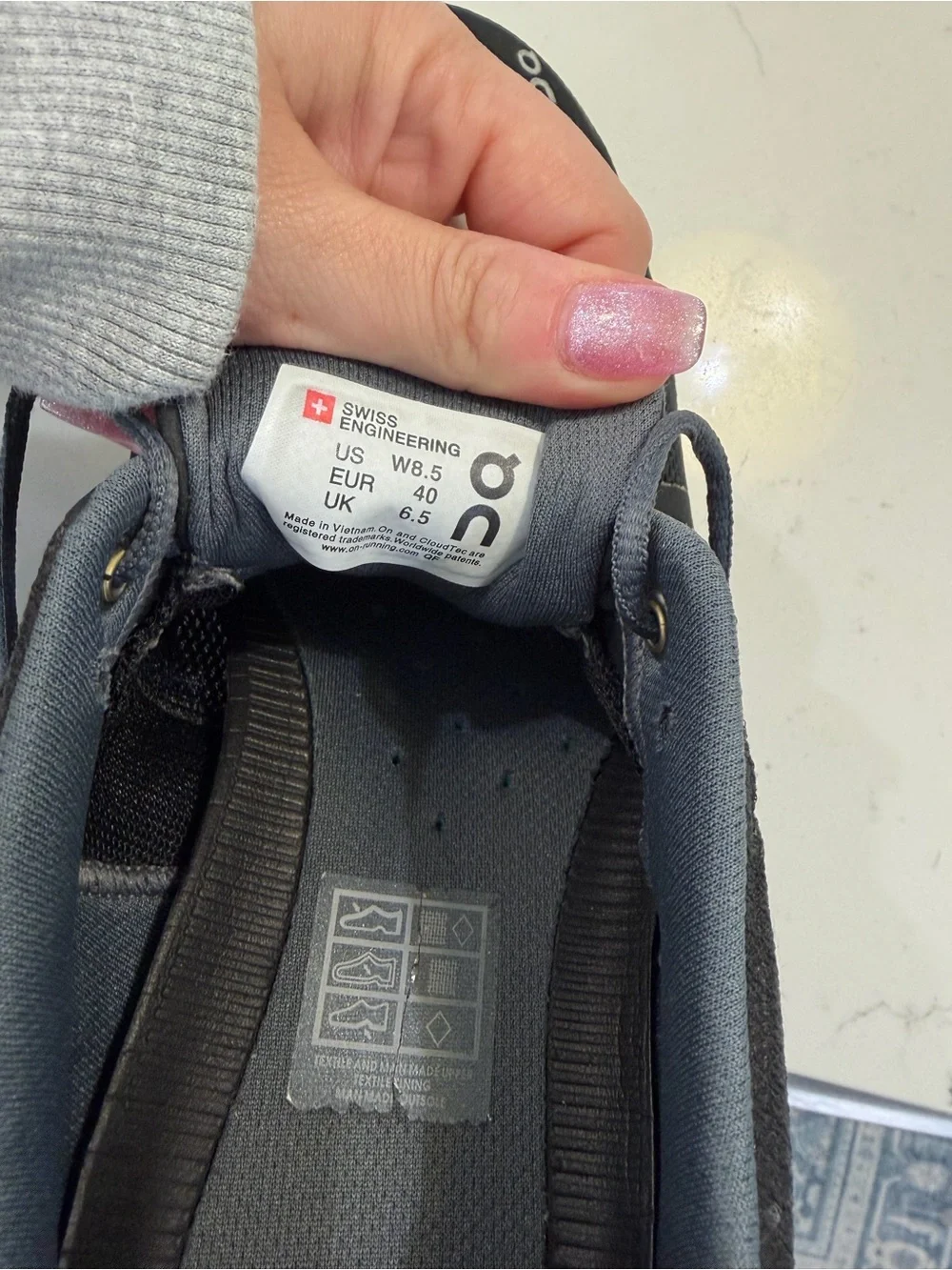 On Running Women’s Athletic Sneakers - Black, White